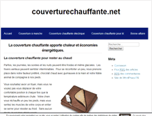 Tablet Screenshot of couverturechauffante.net